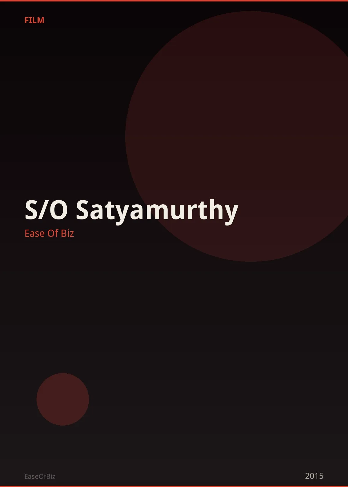S/O Satyamurthy