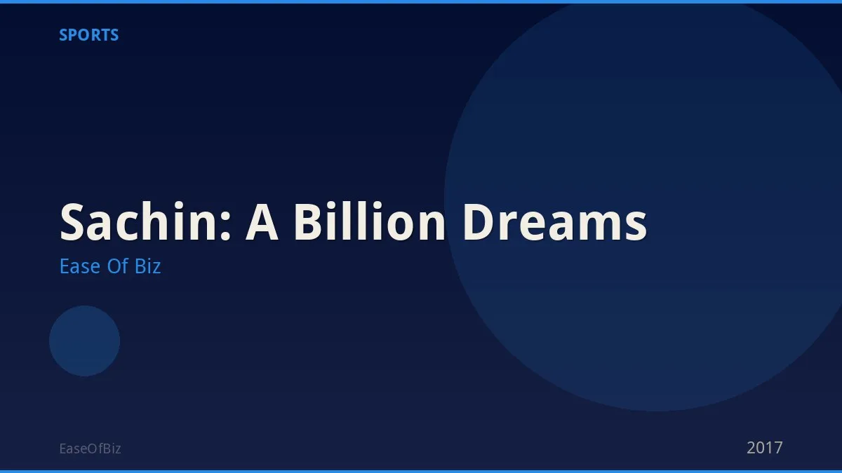 Sachin: A Billion Dreams