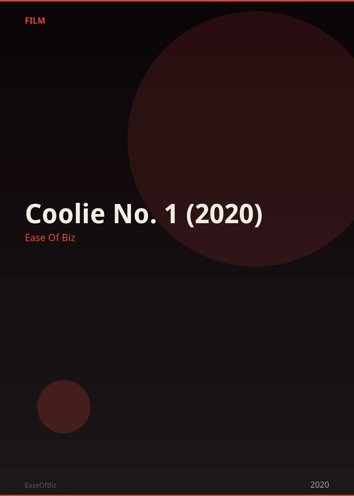 Coolie No. 1 (2020)