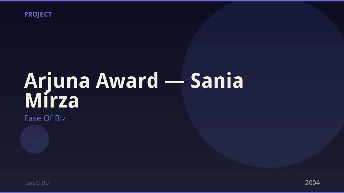 Arjuna Award — Sania Mirza