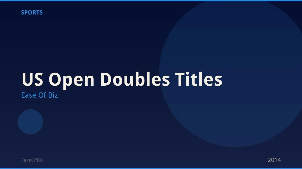 US Open Doubles Titles