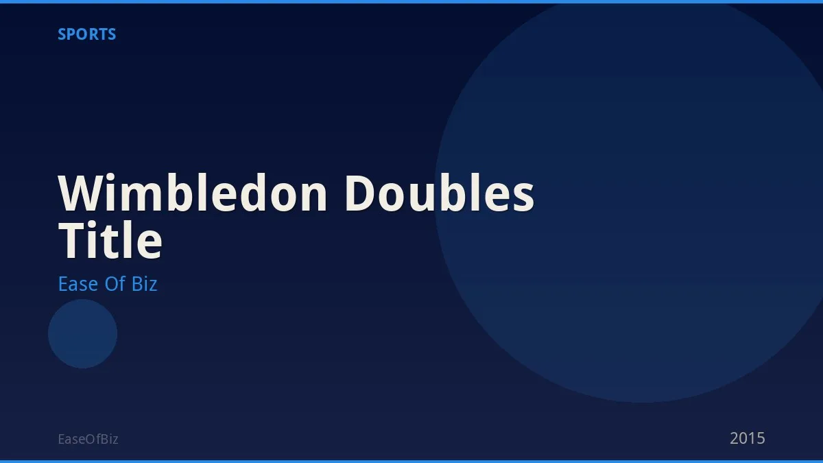 Wimbledon Doubles Title