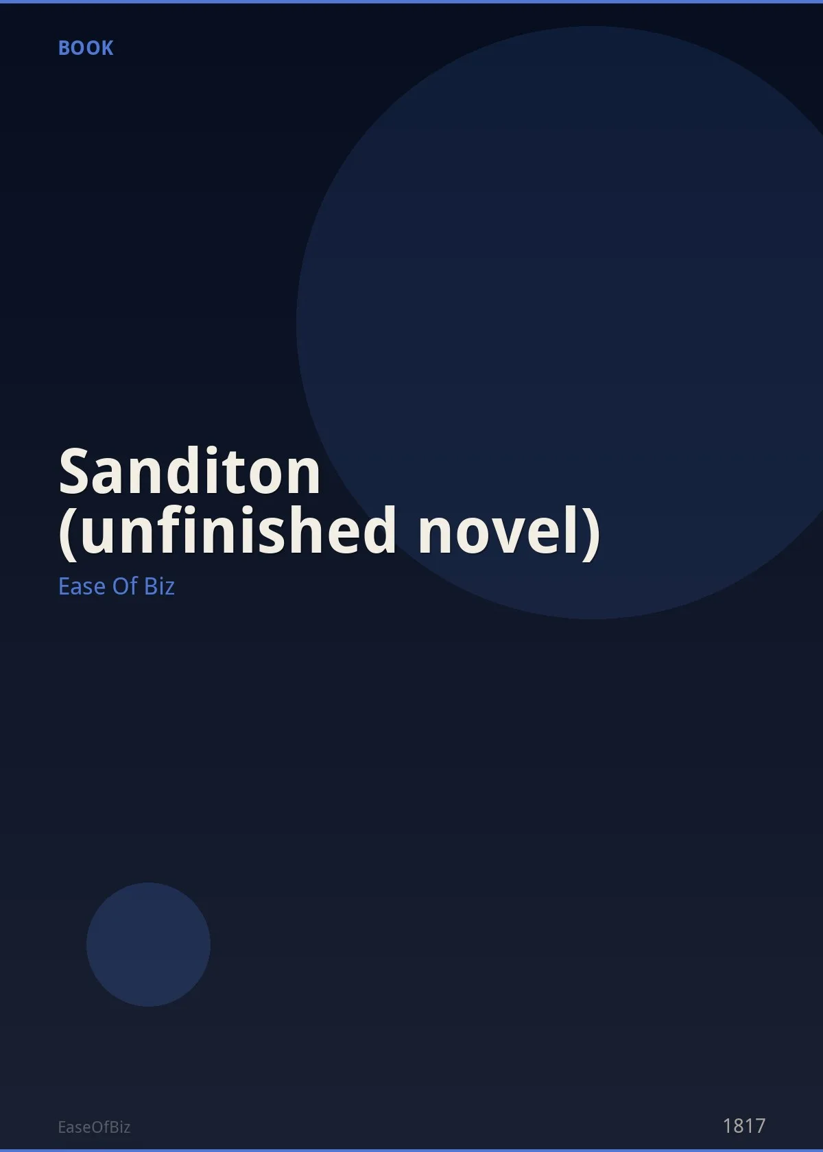 Sanditon (unfinished novel)