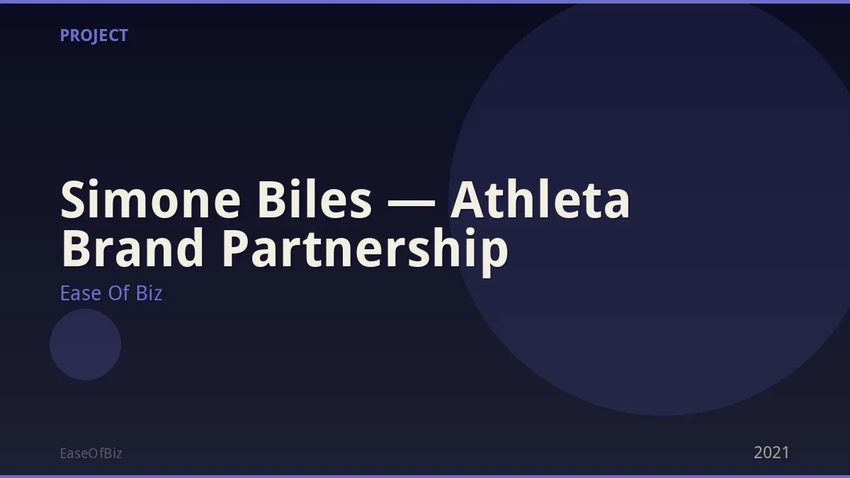 Simone Biles — Athleta Brand Partnership
