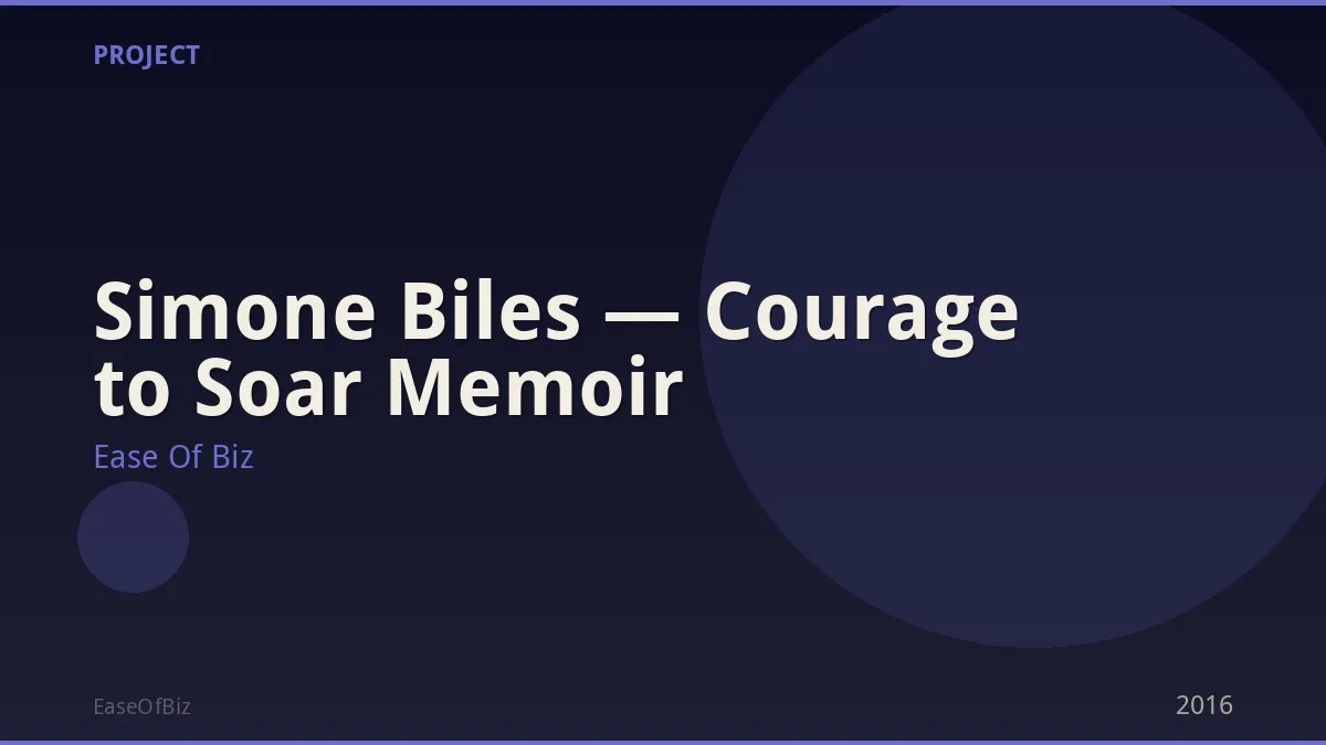 Simone Biles — Courage to Soar Memoir