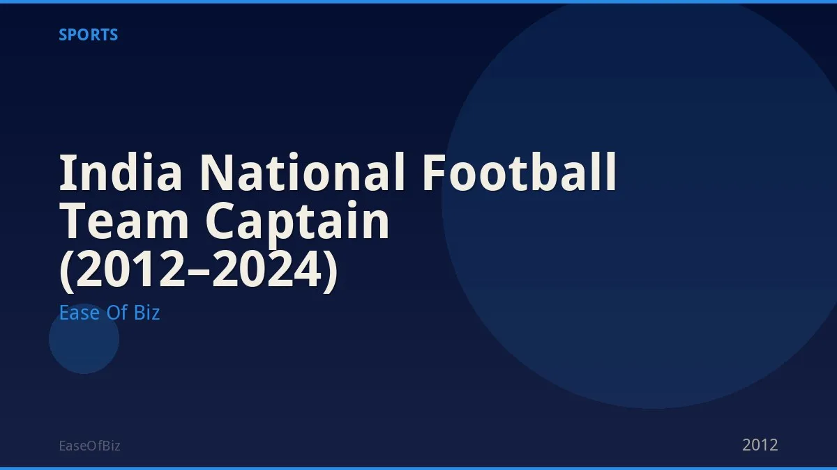 India National Football Team Captain (2012–2024)