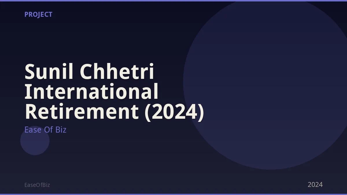 Sunil Chhetri International Retirement (2024)