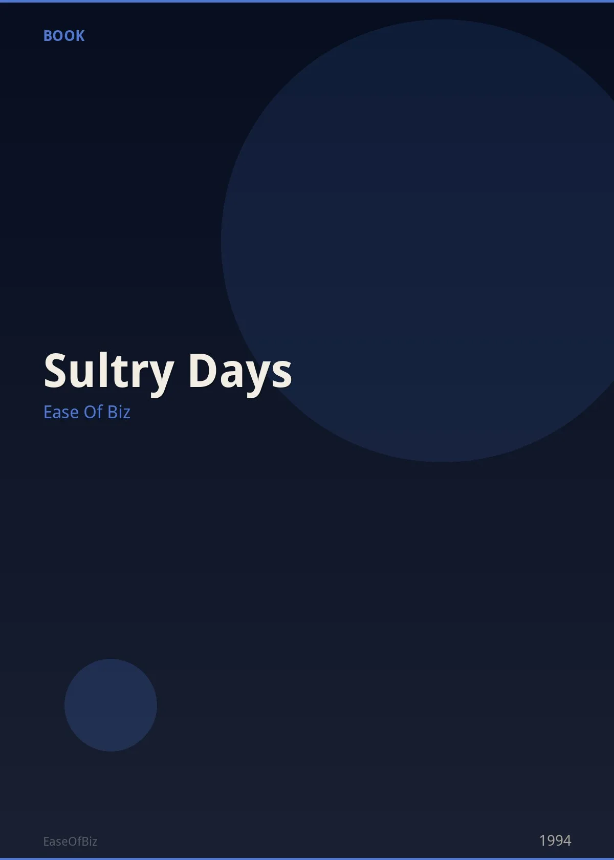 Sultry Days