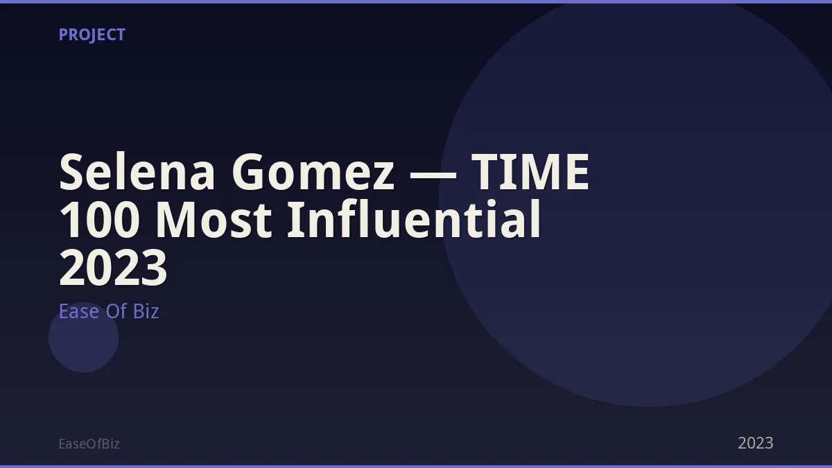 Selena Gomez — TIME 100 Most Influential 2023