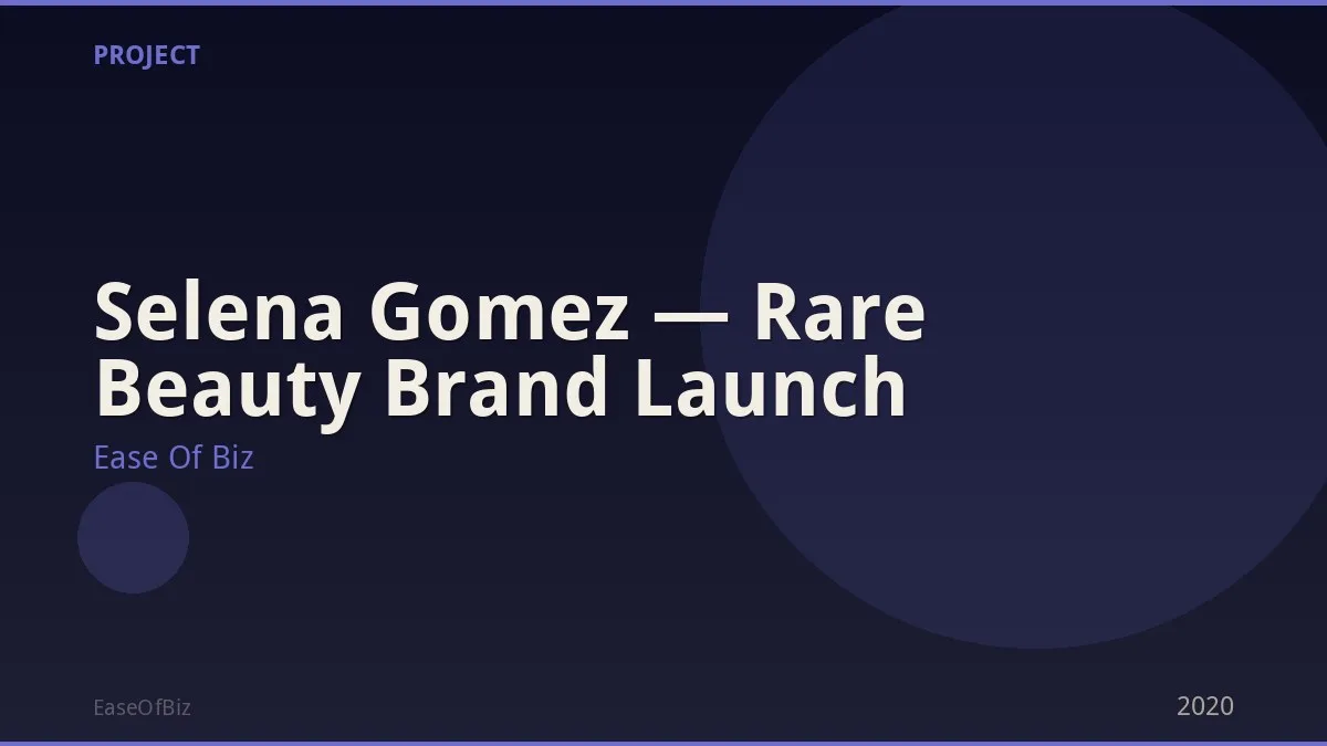 Selena Gomez — Rare Beauty Brand Launch