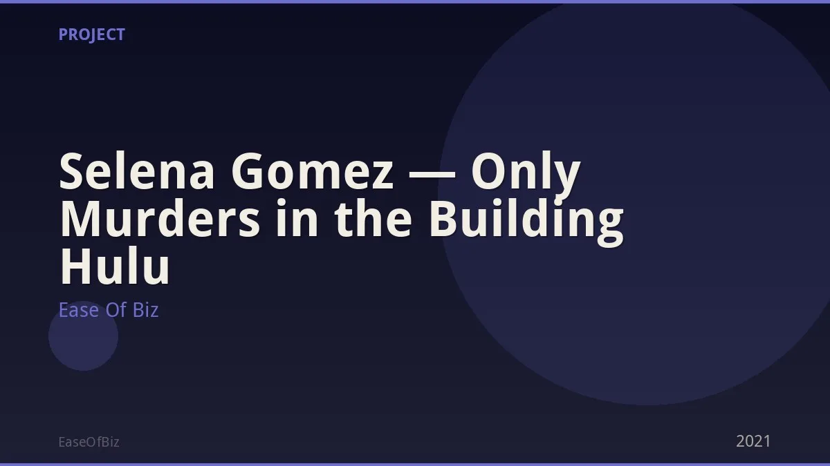 Selena Gomez — Only Murders in the Building Hulu