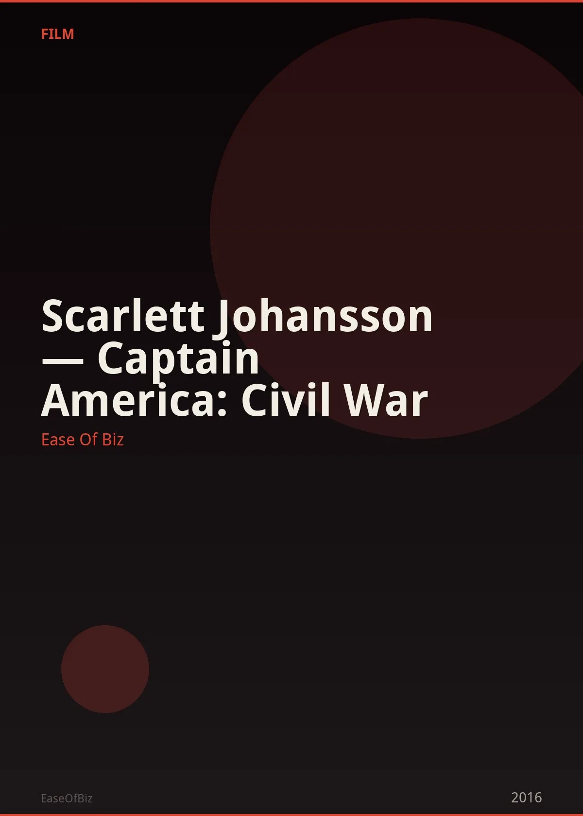 Scarlett Johansson — Captain America: Civil War