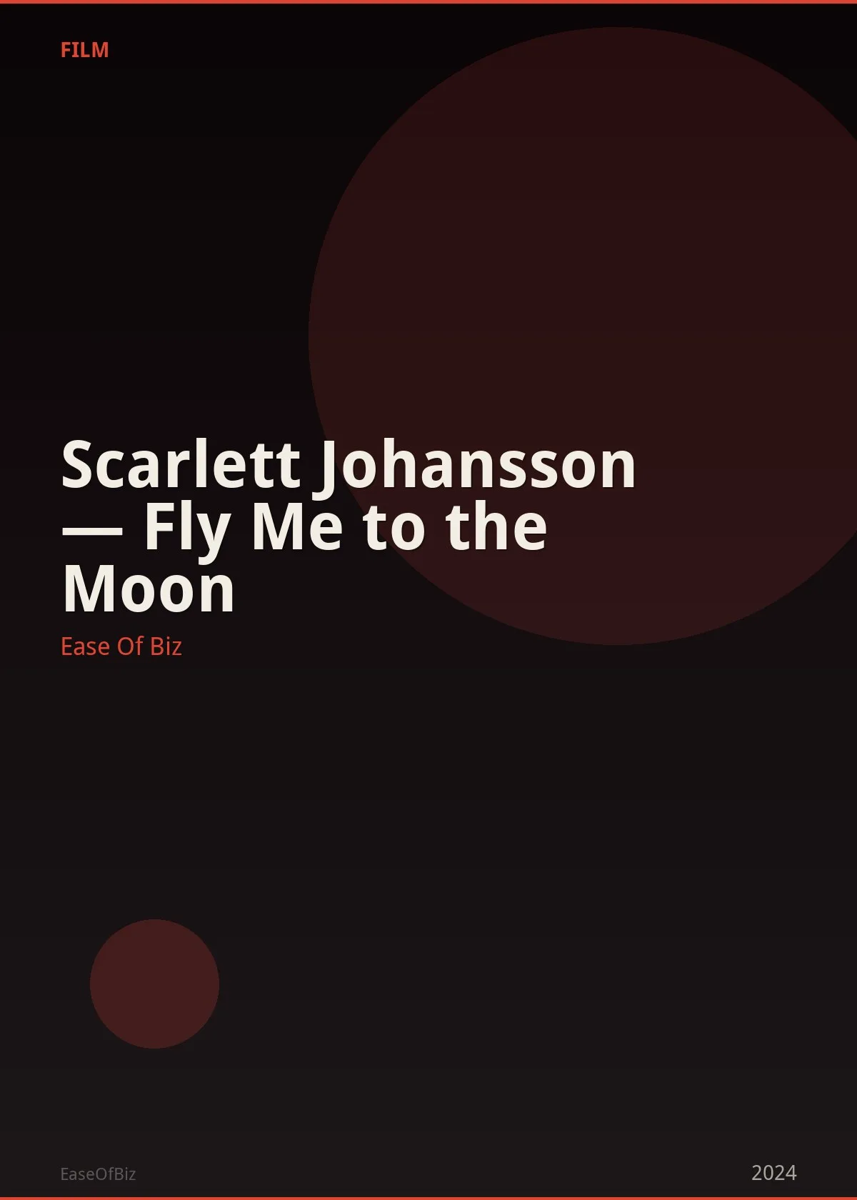 Scarlett Johansson — Fly Me to the Moon