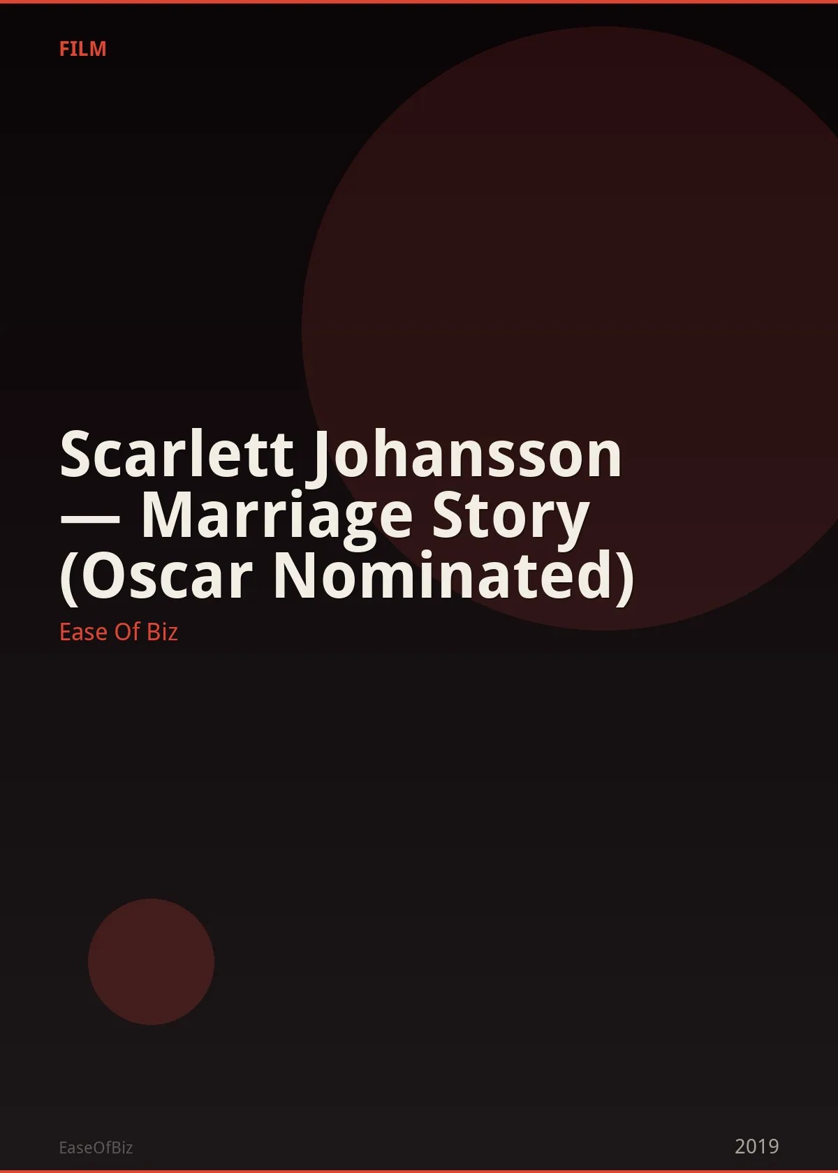 Scarlett Johansson — Marriage Story (Oscar Nominated)