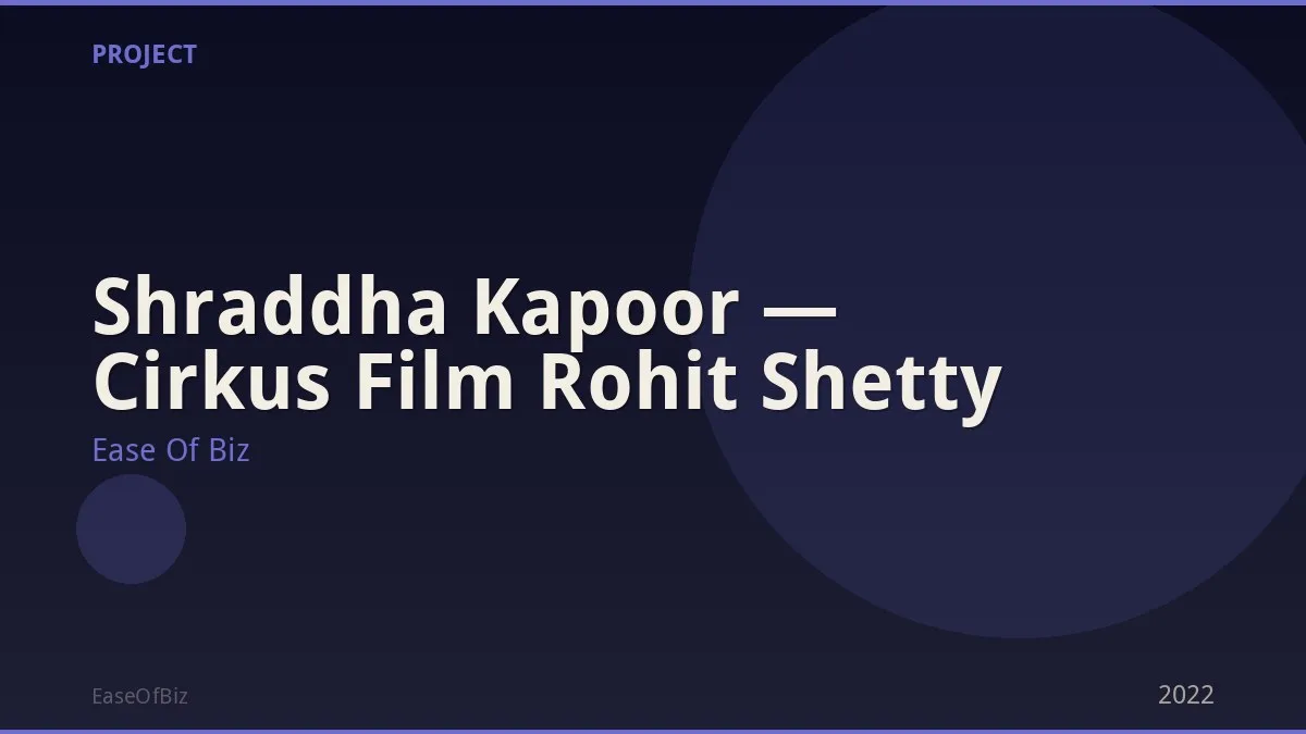 Shraddha Kapoor — Cirkus Film Rohit Shetty
