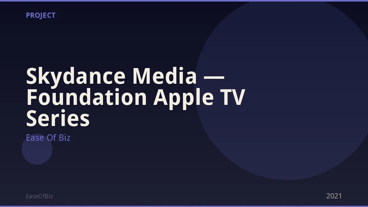 Skydance Media — Foundation Apple TV Series