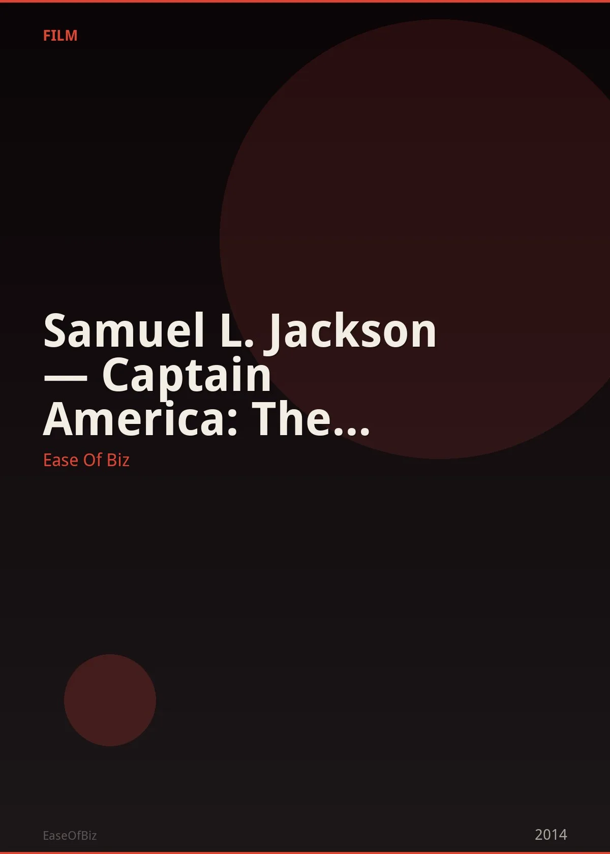 Samuel L. Jackson — Captain America: The Winter Soldier