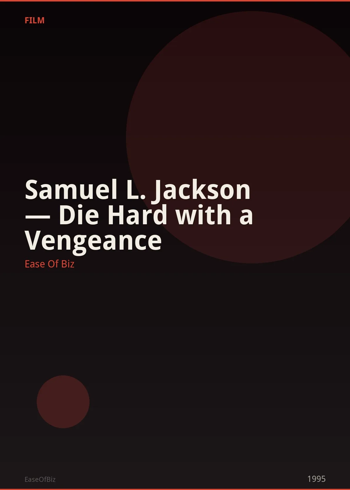Samuel L. Jackson — Die Hard with a Vengeance
