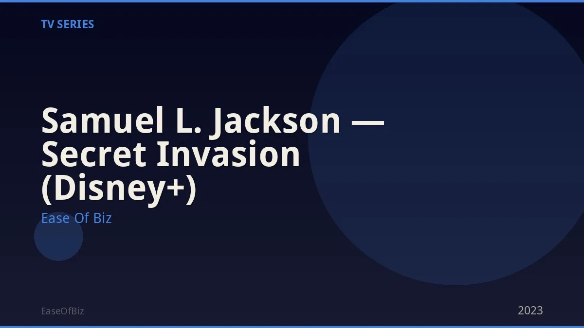 Samuel L. Jackson — Secret Invasion (Disney+)