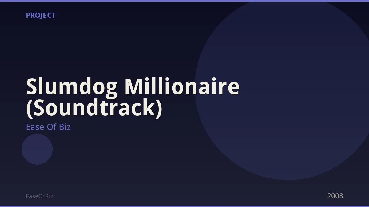 Slumdog Millionaire (Soundtrack)
