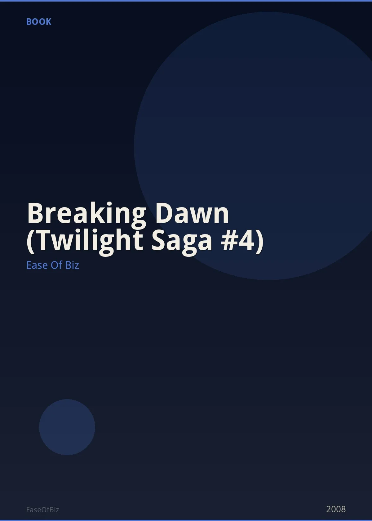 Breaking Dawn (Twilight Saga #4)