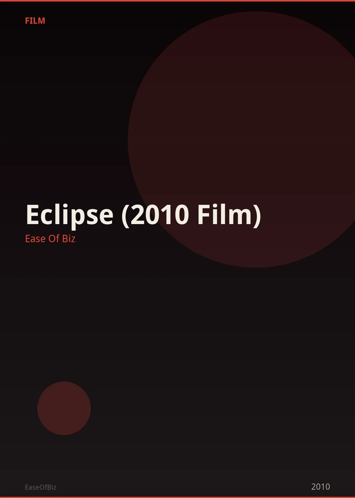 Eclipse (2010 Film)