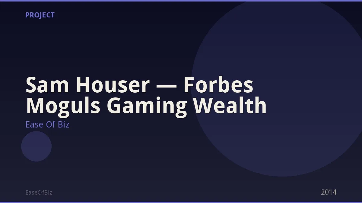 Sam Houser — Forbes Moguls Gaming Wealth