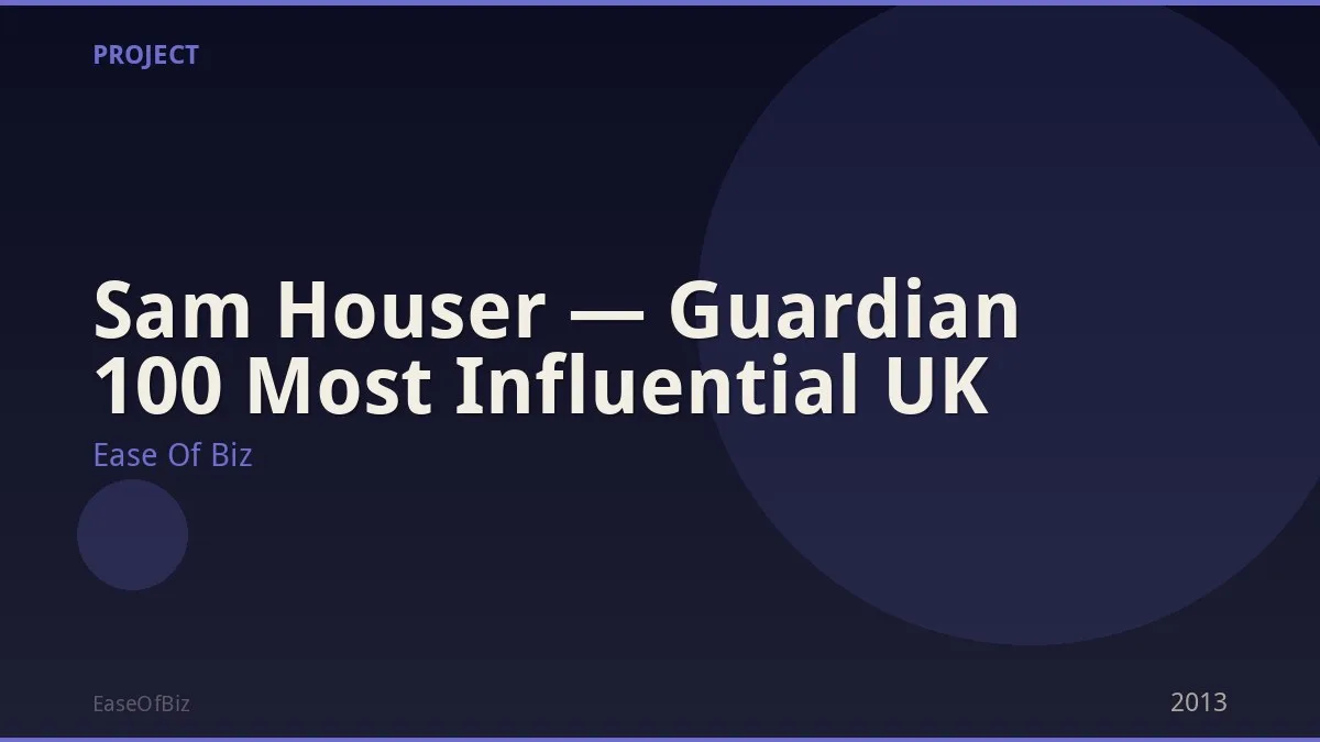 Sam Houser — Guardian 100 Most Influential UK