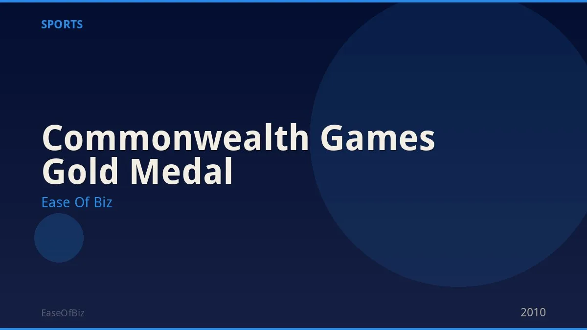 Commonwealth Games Gold Medal
