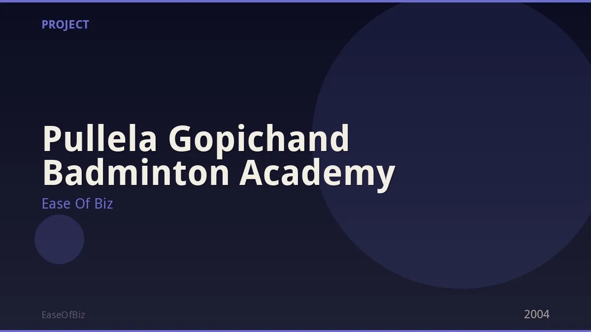 Pullela Gopichand Badminton Academy