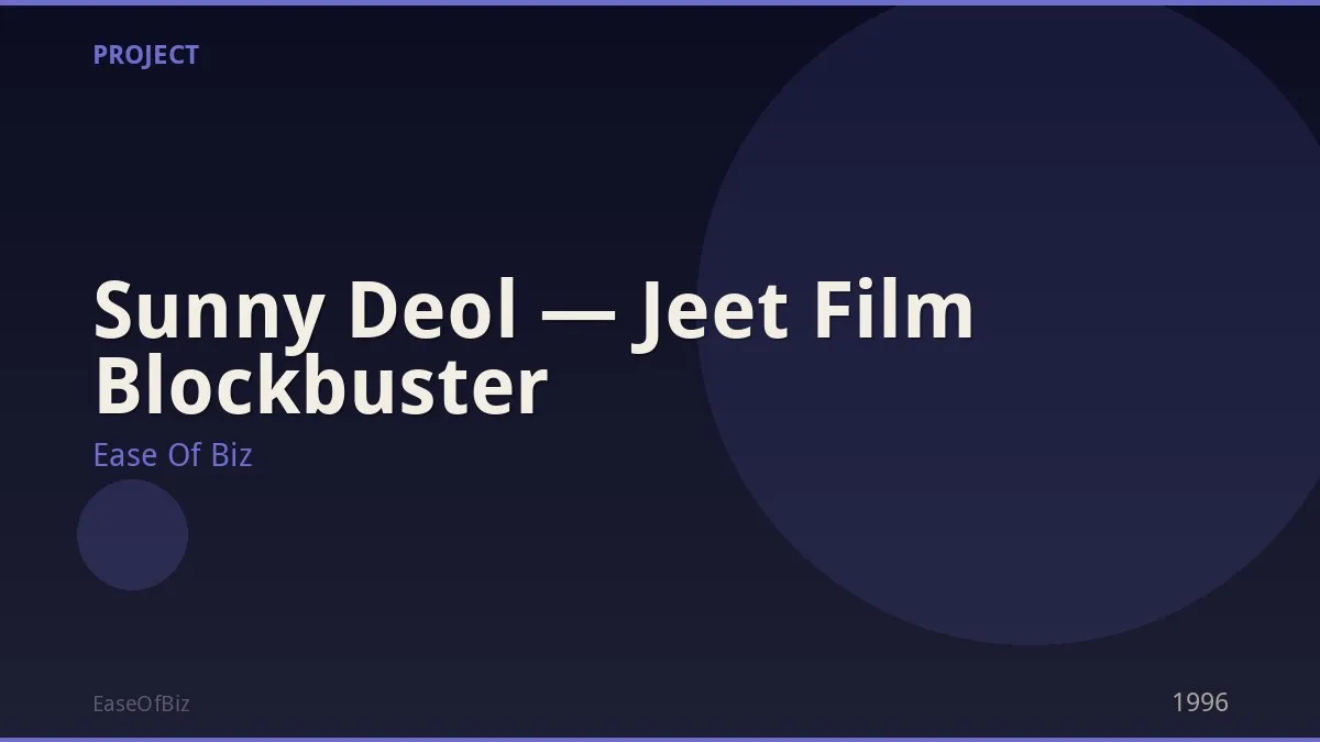 Sunny Deol — Jeet Film Blockbuster