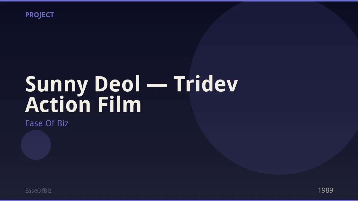 Sunny Deol — Tridev Action Film