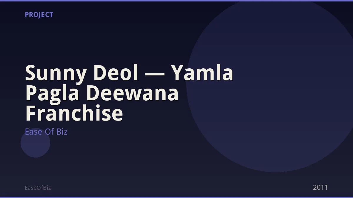 Sunny Deol — Yamla Pagla Deewana Franchise