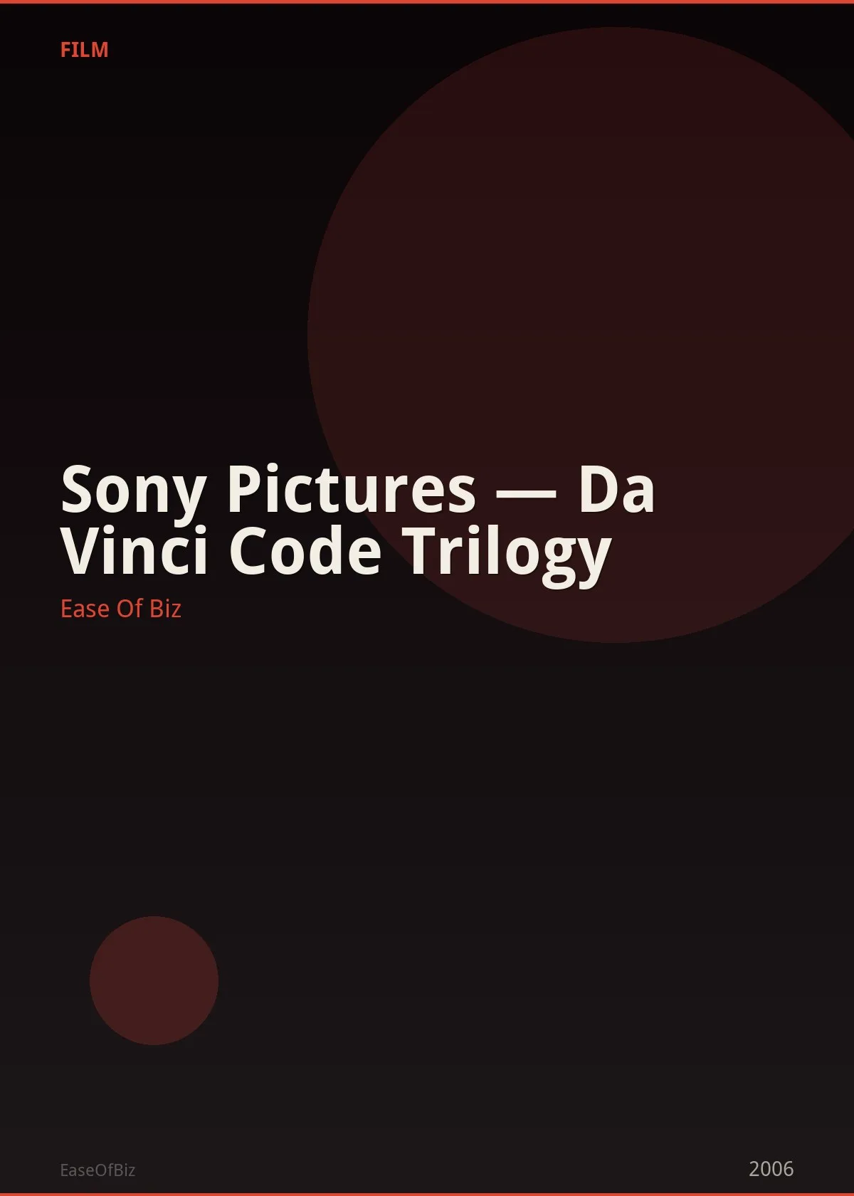 Sony Pictures — Da Vinci Code Trilogy