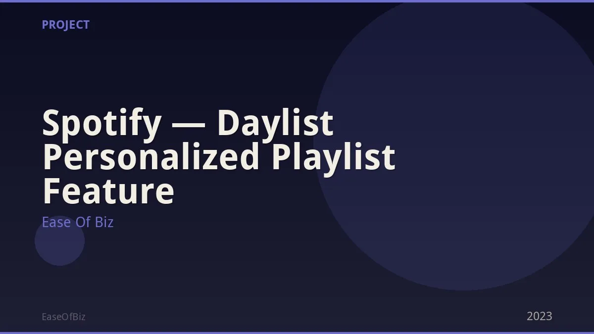 Spotify — Daylist Personalized Playlist Feature
