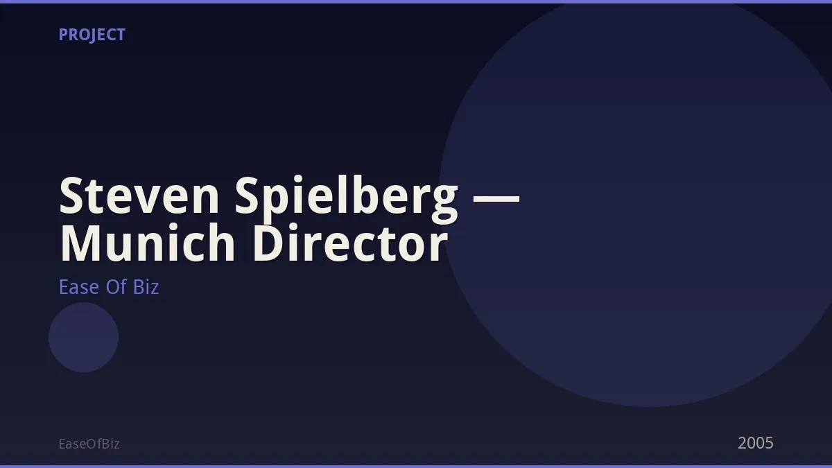 Steven Spielberg — Munich Director