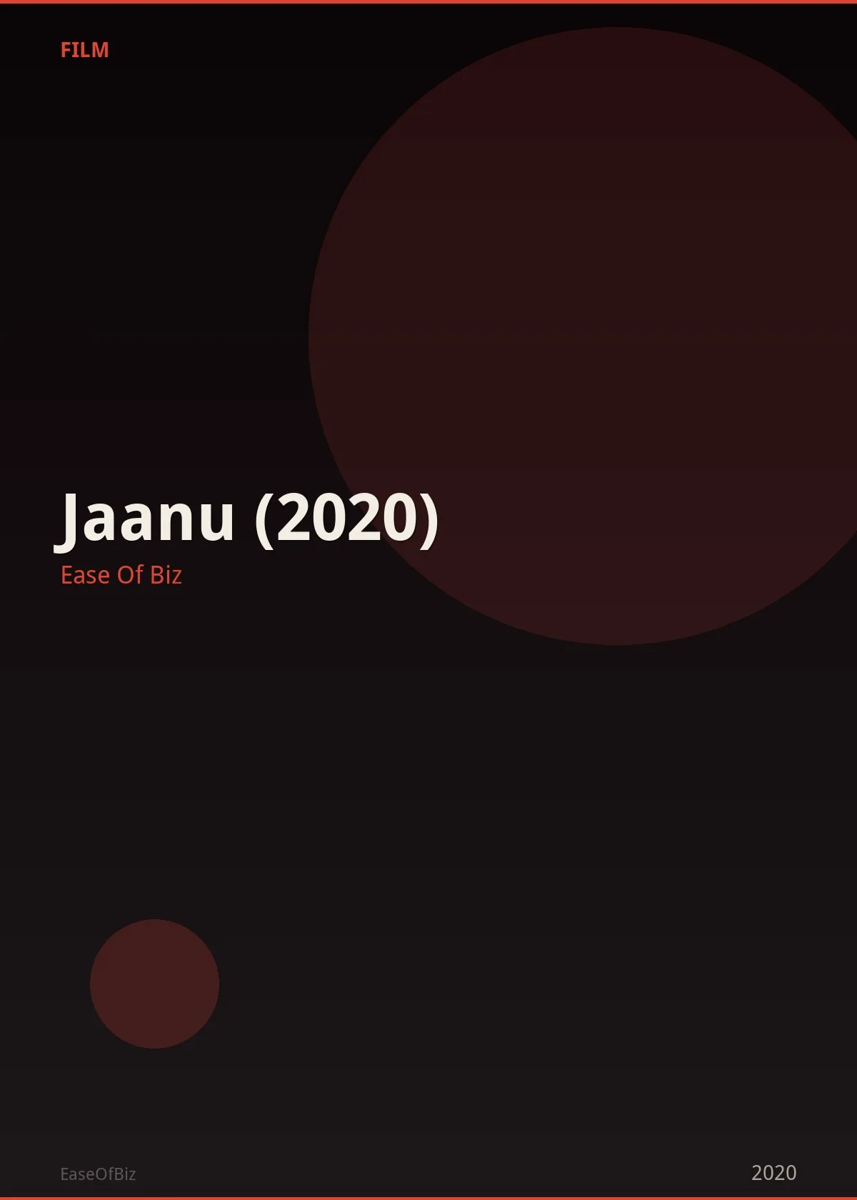 Jaanu (2020)