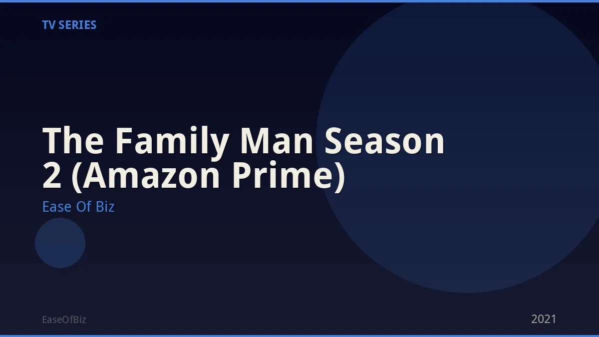 The Family Man Season 2 (Amazon Prime)