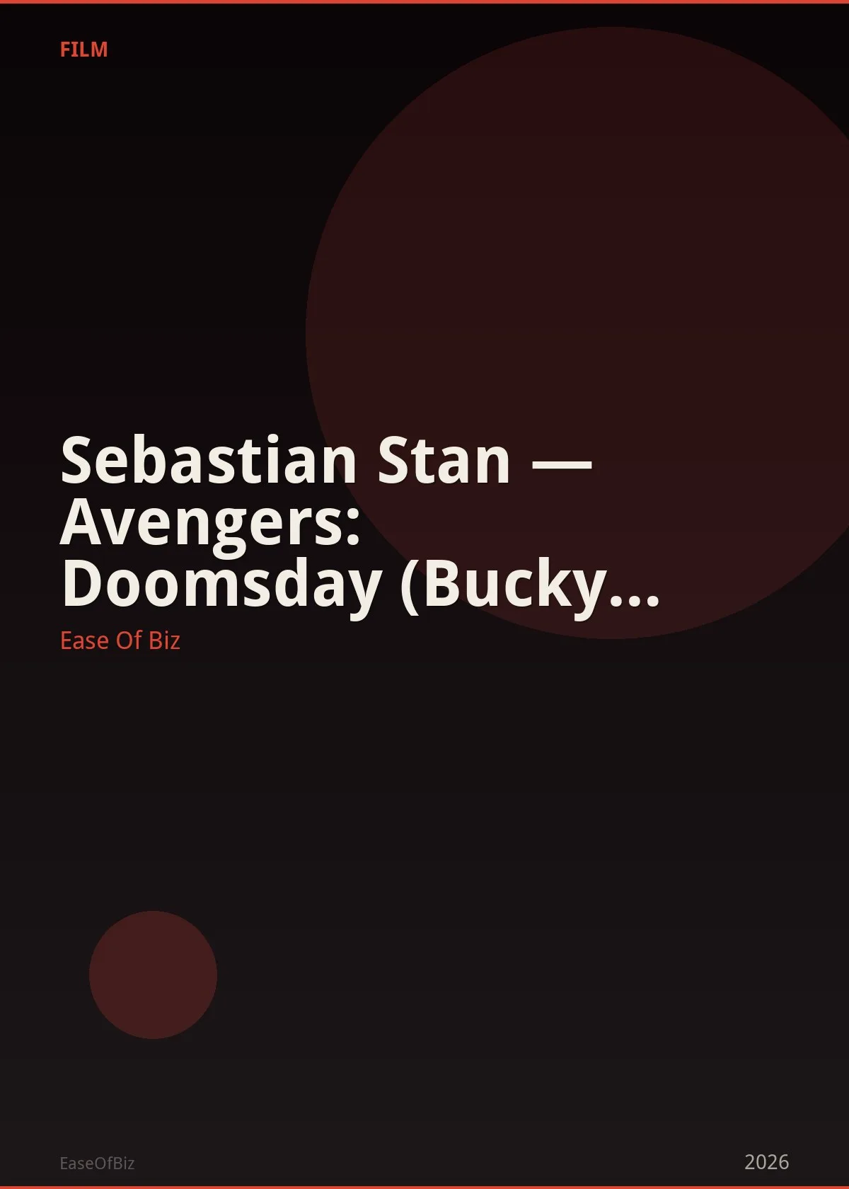 Sebastian Stan — Avengers: Doomsday (Bucky Barnes)