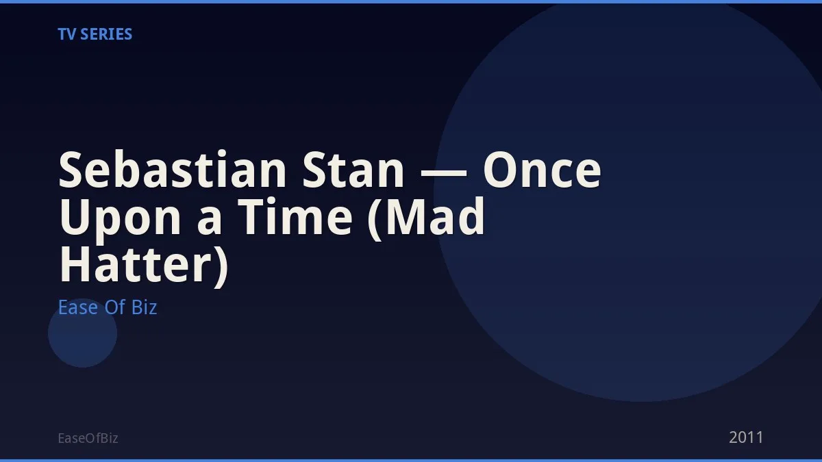 Sebastian Stan — Once Upon a Time (Mad Hatter)