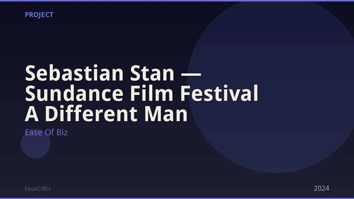 Sebastian Stan — Sundance Film Festival A Different Man