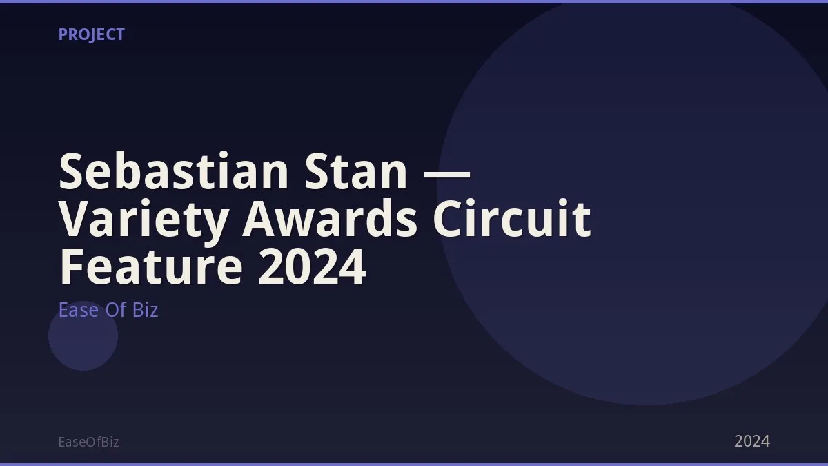 Sebastian Stan — Variety Awards Circuit Feature 2024