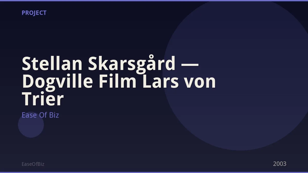 Stellan Skarsgård — Dogville Film Lars von Trier