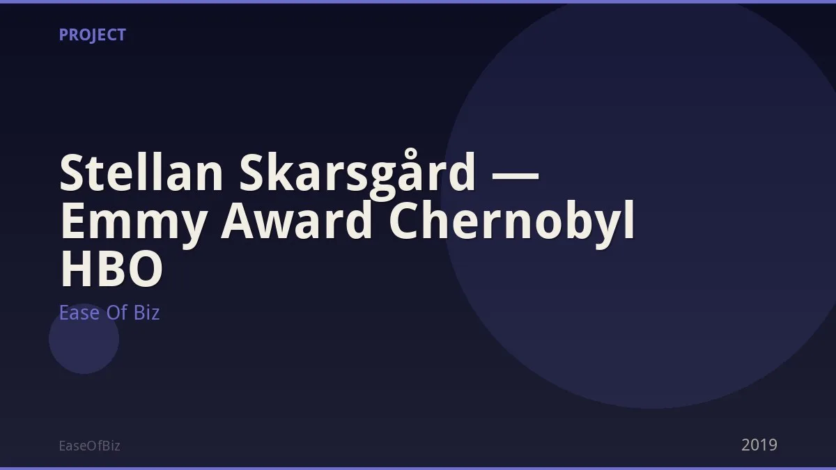 Stellan Skarsgård — Emmy Award Chernobyl HBO
