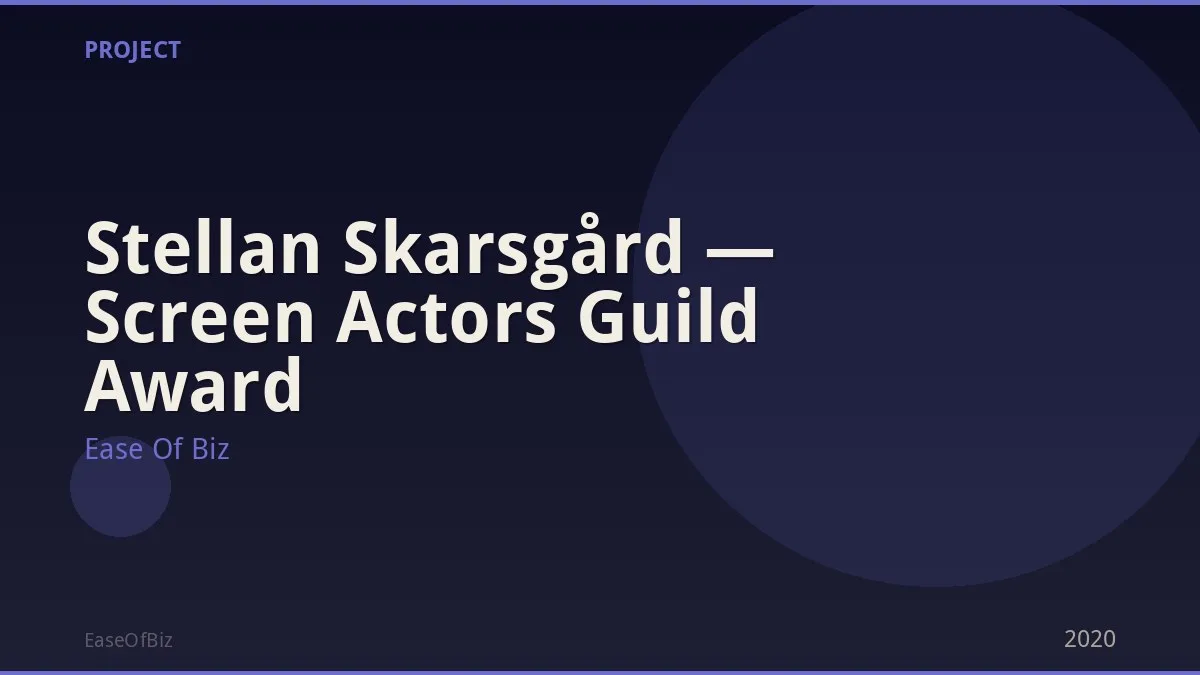 Stellan Skarsgård — Screen Actors Guild Award