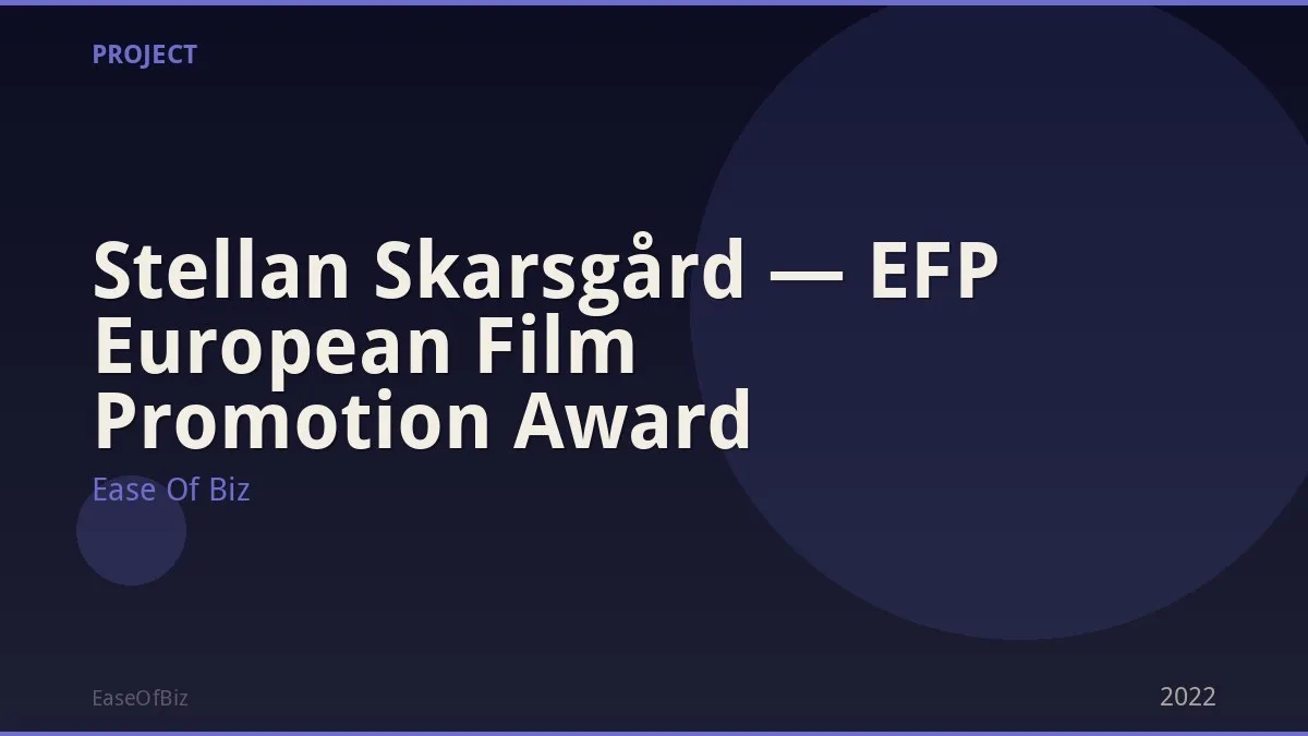 Stellan Skarsgård — EFP European Film Promotion Award