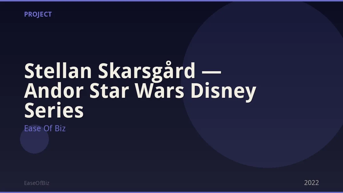 Stellan Skarsgård — Andor Star Wars Disney Series