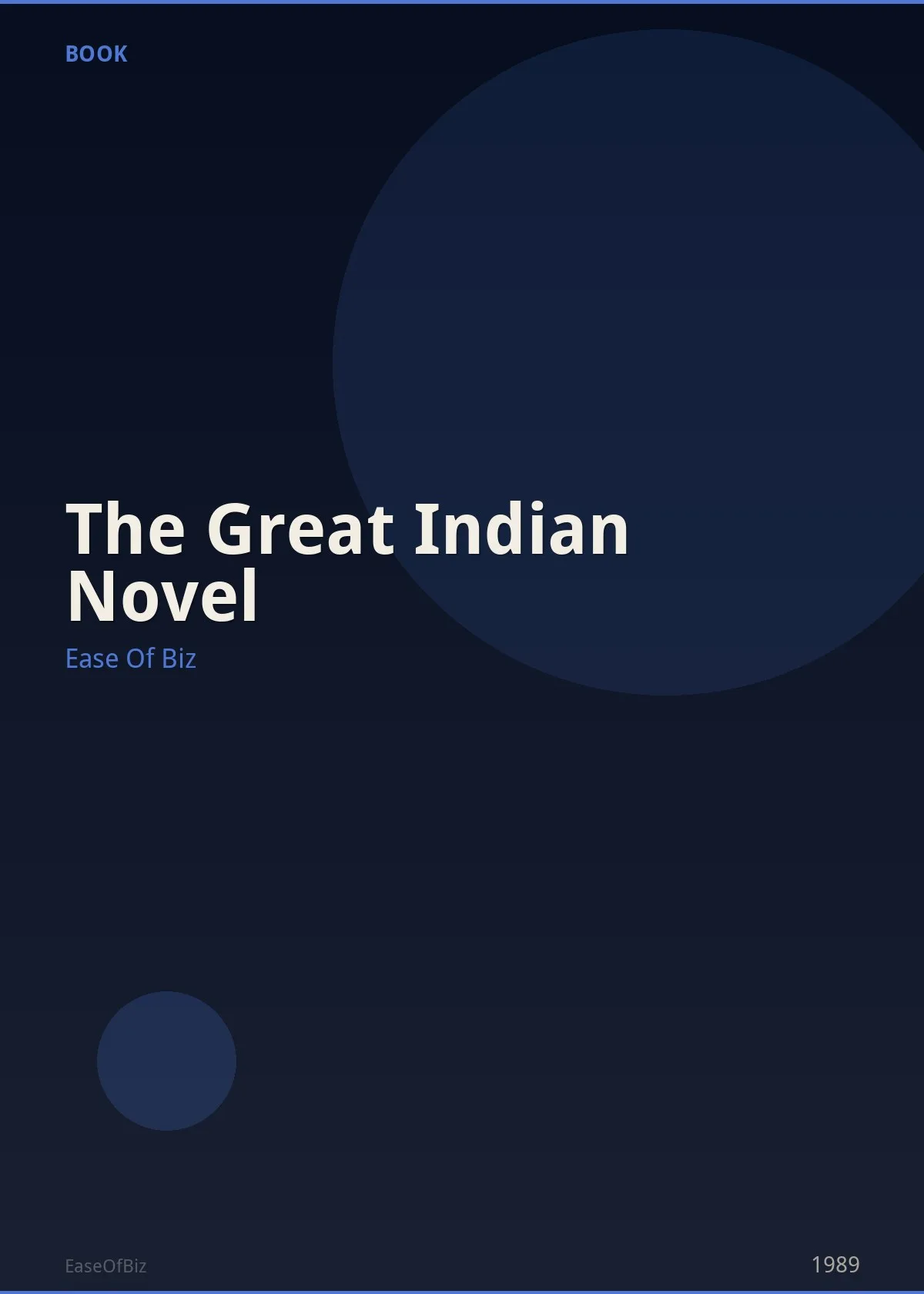 The Great Indian Novel