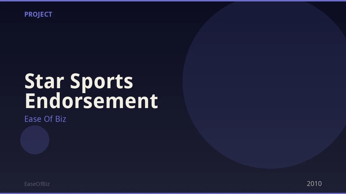 Star Sports Endorsement