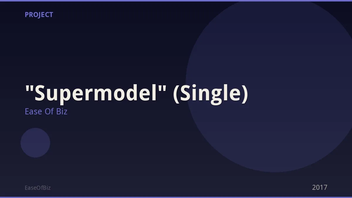 "Supermodel" (Single)